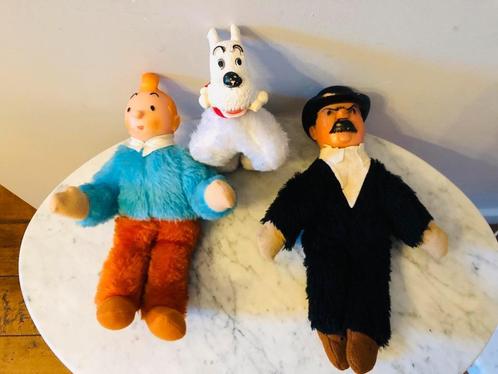 Tintin, Milou, Dupondt. Poupée Yeti année "60"...., Verzamelen, Stripfiguren, Gebruikt, Beeldje of Figuurtje, Kuifje, Ophalen