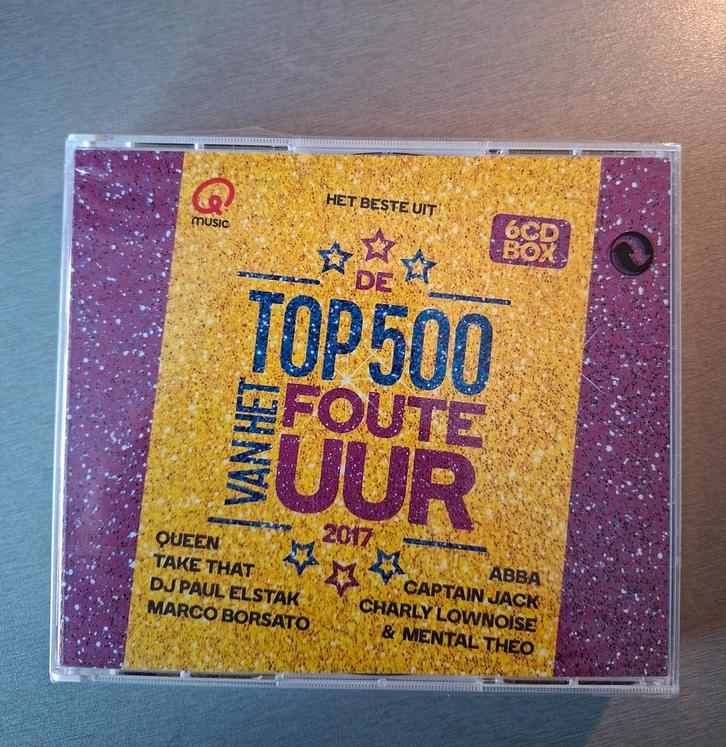 6cd box. Top 500 van het Foute Uur. Nieuw in verpakking., Cd's en Dvd's, Cd's | Dance en House, Ophalen of Verzenden