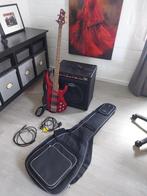 Basgitaar + versterker + draagtas, Muziek en Instrumenten, Snaarinstrumenten | Gitaren | Bas, Ophalen, Zo goed als nieuw, Elektrisch