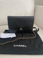 Sac Chanel timeless square vintage, Ophalen, Gebruikt, Zwart, Leer