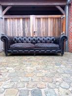 Prachtige lederen chesterfield 3zit, Huis en Inrichting, Ophalen, Leer