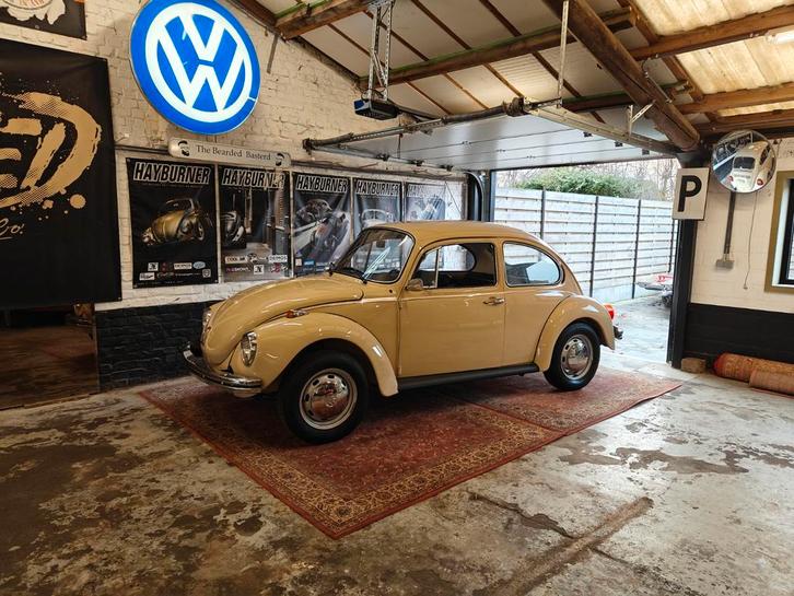 Volkswagen 1303S, Auto's, Oldtimers, Bedrijf, Volkswagen, Benzine, 2 deurs, Handgeschakeld, Beige, Zwart, Kunstmatig leder, Achterwielaandrijving