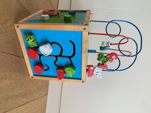 activiteiten kubus, Kinderen en Baby's, Speelgoed | Houten speelgoed, Zo goed als nieuw, Overige typen, Ophalen