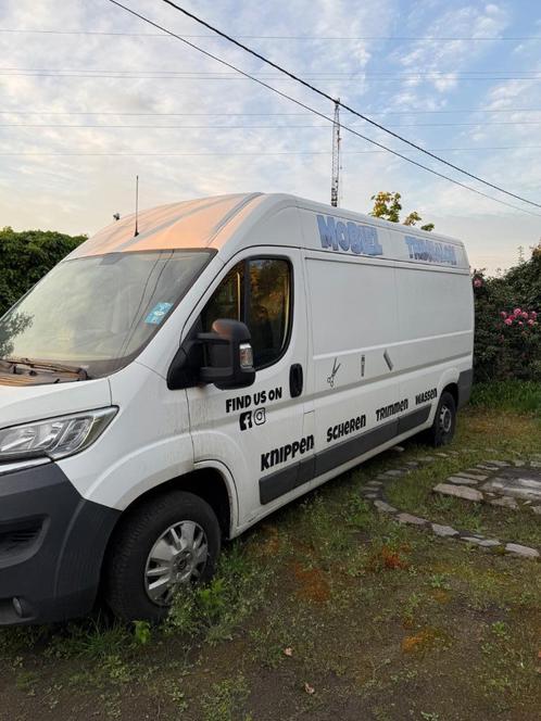 Mobiel trimsalon (citroën jumper), Auto's, Citroën, Particulier, Jumper, Trekhaak, Diesel, Euro 5, Handgeschakeld, Wit, Zwart