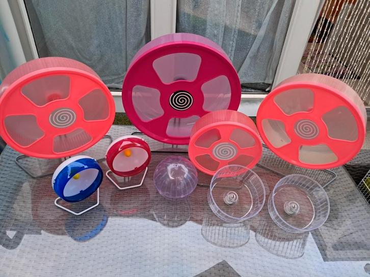 Loopwielen voor kleine knaagdieren, Dieren en Toebehoren, Knaagdieren en Konijnen | Toebehoren, Zo goed als nieuw, Ophalen