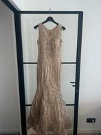 Prachtihe avond jurk maat M 38, Kleding | Dames, Jurken, Ophalen of Verzenden, Zo goed als nieuw, Maat 38/40 (M), Beige