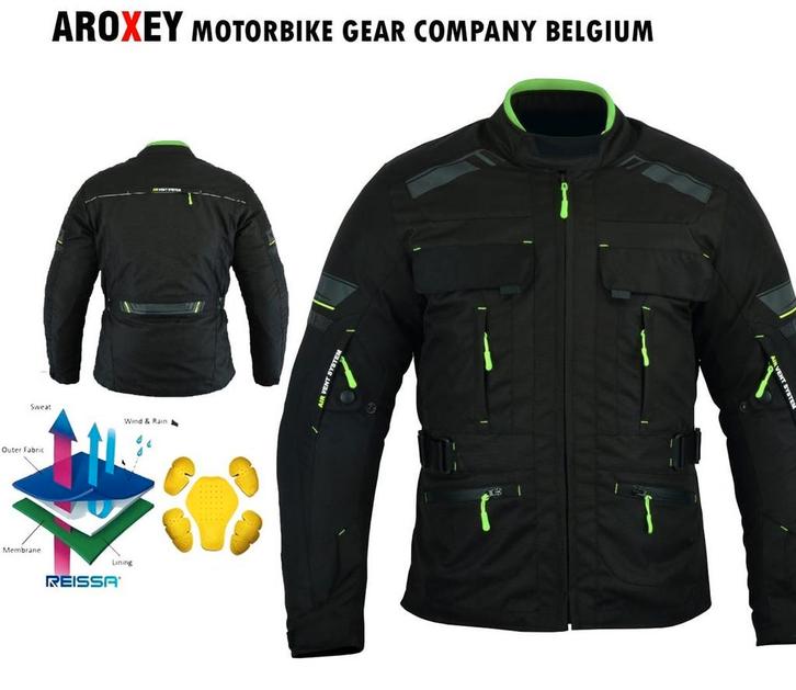 Nieuwe beschermende 600D motorjas van cordura textiel, Motoren, Kleding | Motorkleding, Jas | textiel, Nieuw met kaartje, Verzenden