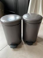 Pedaalemmer Brabantia (grijs, 12L), Ophalen, Gebruikt, Met pedaal, Metaal
