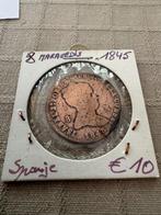 8 Maravedis 1845 Spanje Isabel II (258), Ophalen of Verzenden, Losse munt