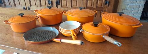 Le creuset made France vintage Lot de 10 articles, Huis en Inrichting, Keuken | Potten en Pannen, Zo goed als nieuw, Ophalen