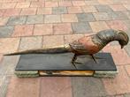 Art deco beeld van een meerkleurige bronzen fazant, Antiek en Kunst, Antiek | Brons en Koper, Ophalen