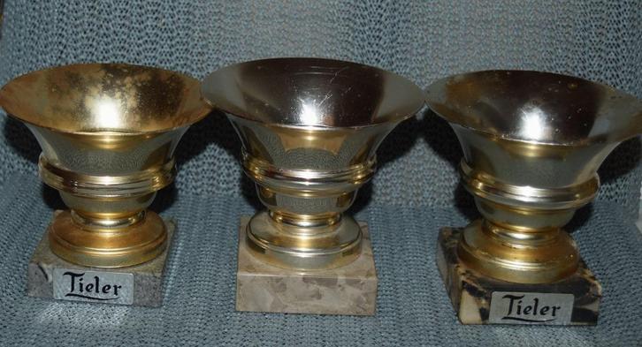 Tielemans - Tieler / Aarschotse Bruine / 3 bekers, Verzamelen, Biermerken, Gebruikt, Overige typen, Overige merken, Verzenden