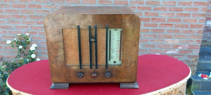 Oude radio Erga type 15 jaren 30, Antiek en Kunst, Antiek | Tv's en Audio, Ophalen of Verzenden