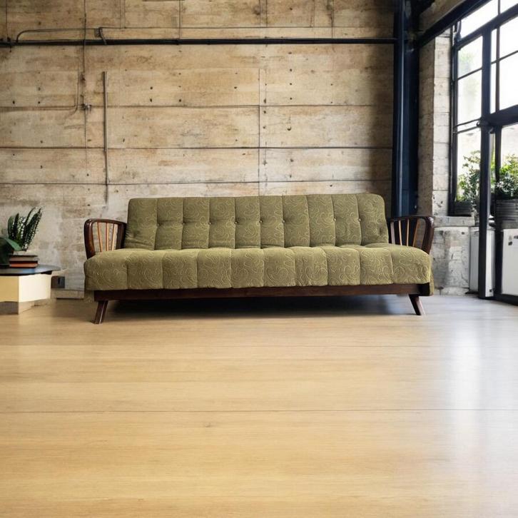 Vintage fifties zetel / couch / canapé, Antiek en Kunst, Antiek | Meubels | Stoelen en Sofa's, Ophalen of Verzenden