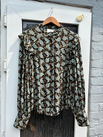 Blouse Fabienne Chapot T40, Taille 38/40 (M), Fabienne Chapot, Porté, Vert