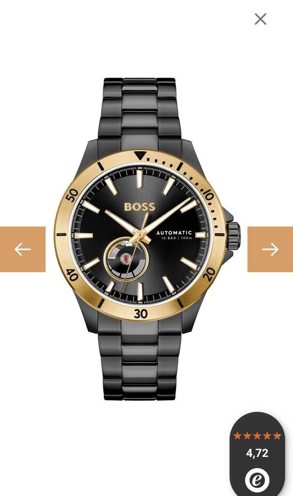 HUGO BOSS TROPER AUTOMATIC 42mm NIEUW., Bijoux, Sacs & Beauté, Montres | Hommes, Neuf, Montre-bracelet, Autres marques, Autres matériaux