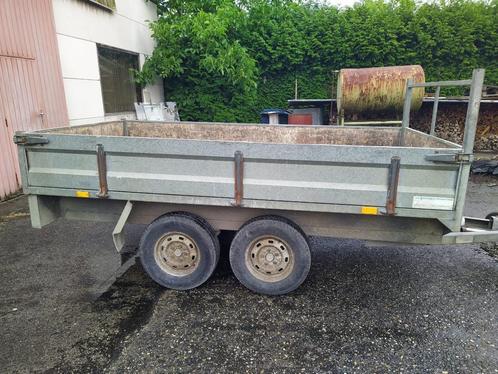 Aanhangwagen dubbelas geremd 1500 kg laadvermogen, Auto diversen, Aanhangers en Bagagewagens, Gebruikt, Ophalen