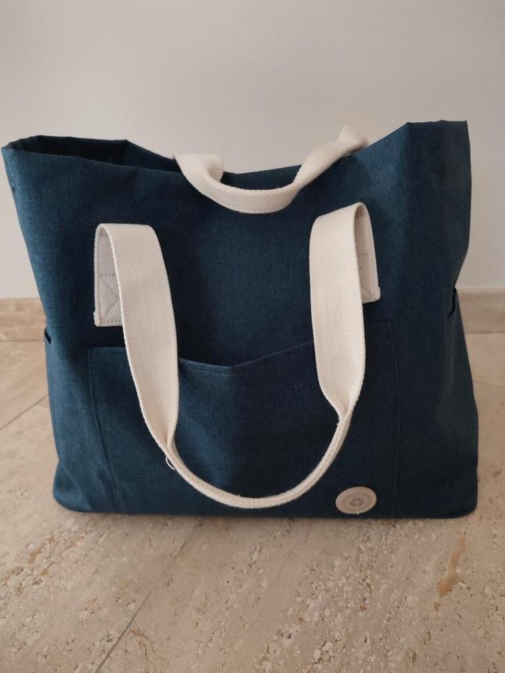 VINGA boodschappen-/strandtas, blauw: NIEUW, Handtassen en Accessoires, Tassen | Reistassen en Weekendtassen, Nieuw, Blauw, Minder dan 40 cm