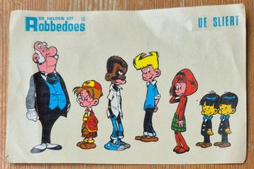 De helden uit Robbedoes decalco's 1967 De Sliert, Enlèvement ou Envoi, Gaston ou Spirou, Comme neuf, Image, Affiche ou Autocollant