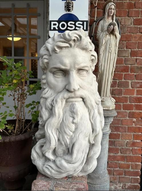 groot beeld decoratief hoofd baard, Antiek en Kunst, Kunst | Beelden en Houtsnijwerken, Ophalen