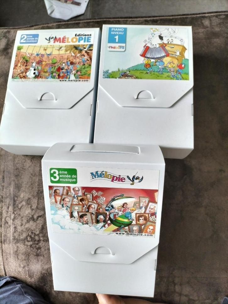 Apprendre le piano:Coffrets Mélopie 1,2 et 3 NEUFS, Musique & Instruments, Pianos, Neuf, Piano, Enlèvement