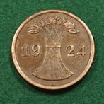2 reichspfennig  1924 Muntmeesterteken "A" – Berlijn, Ophalen of Verzenden, Duitsland, Losse munt