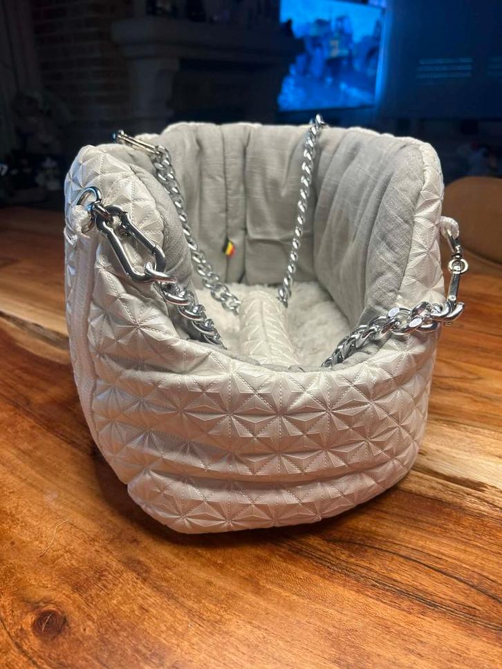 Sac de transport pour chien/panier de voyage — blanc, Animaux & Accessoires, Accessoires pour chiens, Comme neuf, Enlèvement