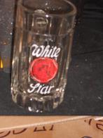 Bierkroes.Emaille.White Star.Brasserie Leopold, Enlèvement ou Envoi, Comme neuf, Chope(s), Autres marques