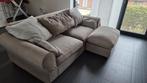 Beige Zetel ruime tweezit, Huis en Inrichting, Ophalen, Gebruikt, Tweepersoons, Rechte bank