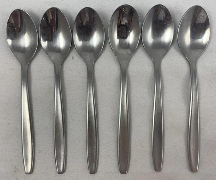 Gero Zilmeta 512 Foxtrot 6x koffielepels theelepels set 11cm, Huis en Inrichting, Keuken | Bestek, Zo goed als nieuw, Verzenden