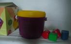 Tupperware Tupper Toys vintage sorteer emmer, Nieuw, Overige typen, Ophalen of Verzenden, Paars