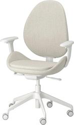 Bureaustoel HATTEFJÄLL beige/wit, Beige, Comme neuf, Enlèvement, Chaise de bureau