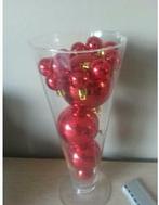 kerst : glazen pot / bokaal om te vullen met kerstballen, Diversen, Ophalen, Zo goed als nieuw