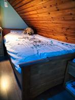 Eenpersoonsbed met lade en matras en nachtkastje, Ophalen of Verzenden, Gebruikt, Matras