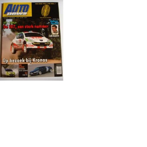 AUTOnews 186 Larry Cols/Peugeot 207 WRC/Grönholm/Audi R8, Livres, Autos | Brochures & Magazines, Comme neuf, Général, Envoi