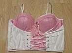 Bustier Crop Top BH PU Leder Wit, Ophalen of Verzenden, Wit, BH