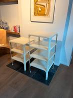 Artimide Demetrio 45 Vico Magistretti tafeltjes, Huis en Inrichting, Ophalen, Kunststof, Gebruikt, Vierkant