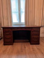 Eiken bruine bureau met 8 opberglades in zeer goede staat, Antiek en Kunst, Ophalen