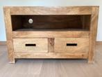 Mooie, robuust TV meubel in landelijke,, koloniale stijl., Ophalen, Teakhout, 50 tot 100 cm, Zo goed als nieuw