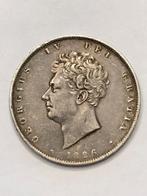 Munt zilver Groot Brittanië half crown 1826 George IIII, Enlèvement ou Envoi, Autres pays, Monnaie en vrac, Argent