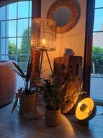 Goud zwarte vloerlamp staanlamp lamp licht, Ophalen, Zo goed als nieuw