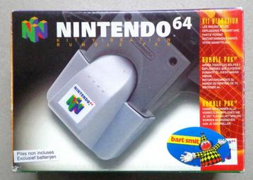 Originele Rumble Pak voor de Nintendo 64 in doos  disponible aux enchères