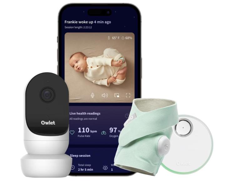 Owlet Cam 2 + Dream Sock Mint, Enfants & Bébés, Babyphones, Comme neuf, Caméra, Enlèvement ou Envoi