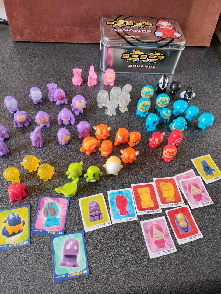 50tal GOGO'S met doosje  uitgave Carrefour, Verzamelen, Poppetjes en Figuurtjes, Zo goed als nieuw, Ophalen of Verzenden