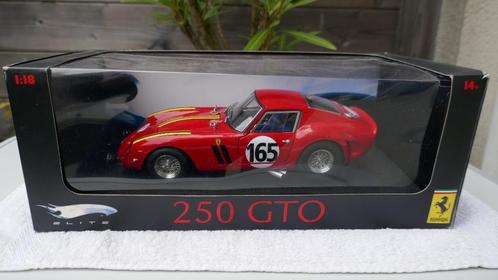 Hotwheels Elite 1/18 Ferrari 250 GTO (N 165) met OVP, Hobby en Vrije tijd, Modelauto's | 1:18, Zo goed als nieuw, Auto, Hot Wheels
