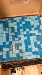 2 pakken blauwe glasmozaiek, Doe-het-zelf en Bouw, Tegels, Ophalen