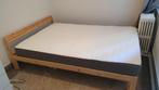 Lit (matelas+sommier IKEA) 140x200, Gebruikt, 140 cm, Hout, Ophalen