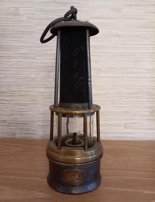 Lampe de mineur Dufrasne Monceau (Charleroi), Antiquités & Art, Antiquités | Bronze & Cuivre, Enlèvement ou Envoi