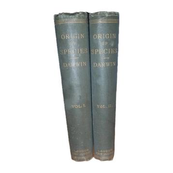 1888 THE ORIGIN OF SPECIES VOLUME 1 & 2 BY CHARLES DARWIN beschikbaar voor biedingen