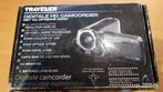 Traveler Videocamera, Audio, Tv en Foto, Videocamera's Digitaal, Full HD, Zo goed als nieuw, 8 tot 20x, Geheugenkaart